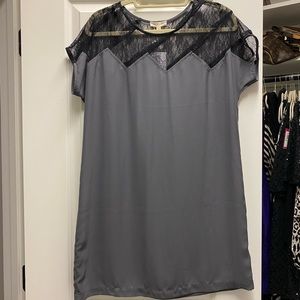 Boutique Grey dress with lace detail